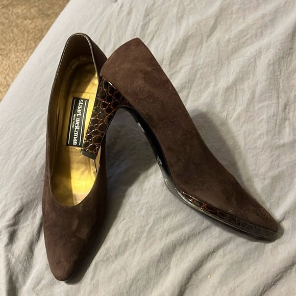 Escarpins Stuart Weitzman En Daim Marron - Taille 5M (pointure US Femme), Occasion
